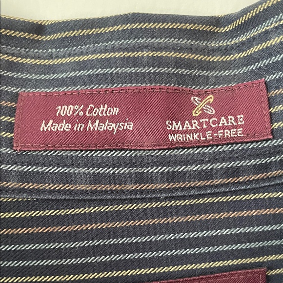 Nordstrom Men's Navy Pinstripe Shirt - Picture 4 of 7